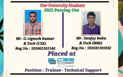 Placement of 2022 passing out Students at CSS Corp Placement of 2022 passing out Students at CSS Corp