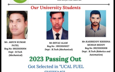 Placement For 2023 Passing Out Students Selected in UCAL Fuel Systems Placement For 2023 Passing Out Students Selected in UCAL Fuel Systems