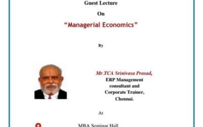 Guest Lecture on Managerial Economics Guest Lecture on Managerial Economics