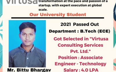 Placement of 2021 passed out B Tech ECE student Placement of 2021 passed out B Tech ECE student