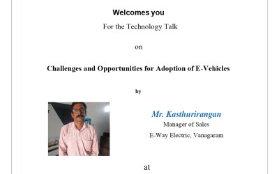 Technology Talk On Adoption Of E-Vehicle Technology Talk On Adoption Of E-Vehicle