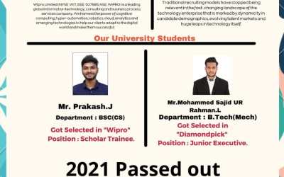 Department of Placement & Training 2021 Passed out Department of Placement & Training 2021 Passed out