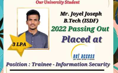 Placement of 2022 Passing out B Tech ISDF Student Placement of 2022 Passing out B Tech ISDF Student