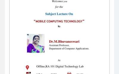 Subject Lecture on Mobile Computing Technology Subject Lecture on Mobile Computing Technology