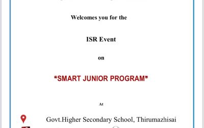 ISR Event on “SMART JUNIOR PROGRAM” ISR Event on “SMART JUNIOR PROGRAM”