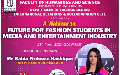 Webinar on Future for Fashion Students in Media and Entertainment Industry Webinar on Future for Fashion Students in Media and Entertainment Industry