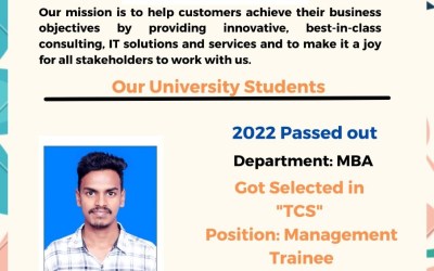 Placement of 2022 Passing Out Student in TCS Placement of 2022 Passing Out Student in TCS
