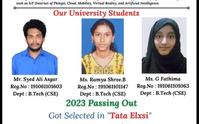 Placement of 2023 Passing Out Students in Tata Elxsi Placement of 2023 Passing Out Students in Tata Elxsi