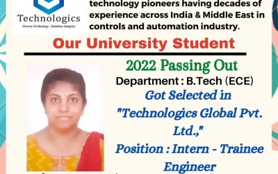 Placement of 2022 passing out B Tech ECE Student Placement of 2022 passing out B Tech ECE Student
