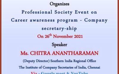 Career awareness program on company secretaryship Career awareness program on company secretaryship
