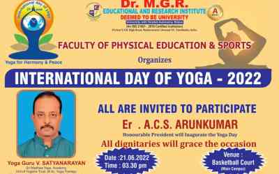 International Yoga Day – 2022 International Yoga Day – 2022