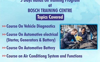 5 Days Hands on Training Program at Bosch Training Center 5 Days Hands on Training Program at Bosch Training Center