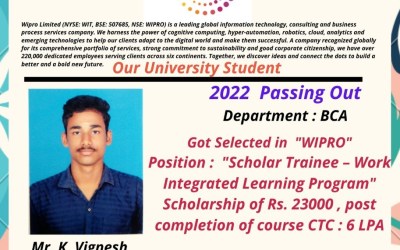 Placement of 2022 Passing out BCA Student Placement of 2022 Passing out BCA Student