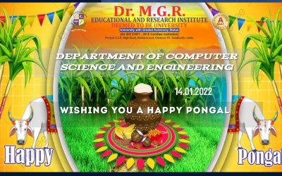 Pongal Wishes from Department of Computer Science & Engineering Pongal Wishes from Department of Computer Science & Engineering
