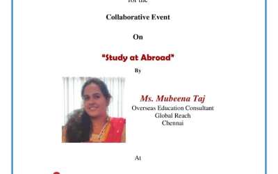 Collaborative Event on “Study at Abroad” Collaborative Event on “Study at Abroad”