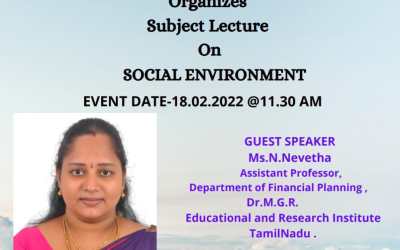 Subject Lecture on Social Environment Subject Lecture on Social Environment