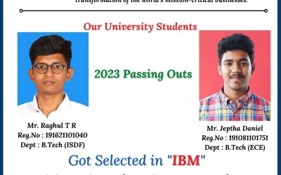 Placement of 2023 passing outs students in IBM Placement of 2023 passing outs students in IBM