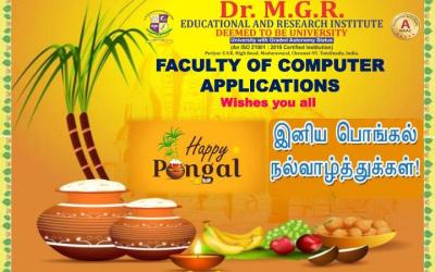 Pongal Wishes from Faculty of Computer Applications Pongal Wishes from Faculty of Computer Applications