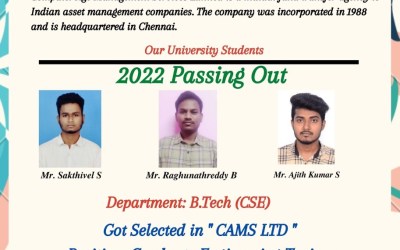 Placement of 2022 Passing Out B Tech CSE Students Placement of 2022 Passing Out B Tech CSE Students