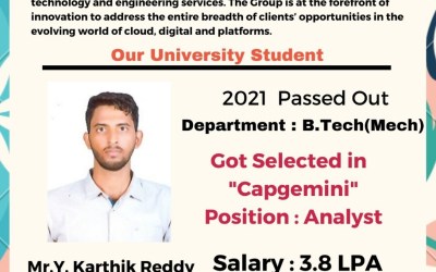 Announcement by Department of Placement & Training Announcement by Department of Placement & Training