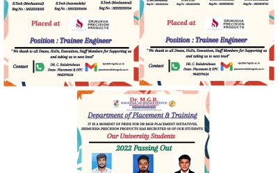 Placement Of 2022 Passing Out 10 Student At Srimukha Precision Products Placement Of 2022 Passing Out 10 Student At Srimukha Precision Products