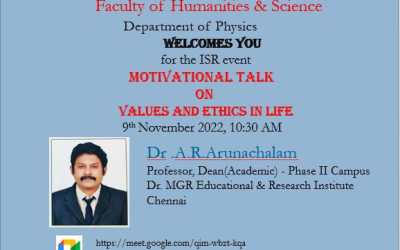 Motivational Talk on Values and Ethics in Life Motivational Talk on Values and Ethics in Life