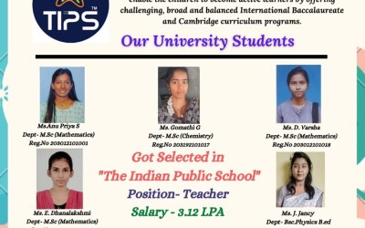 Placement of Our 5 Student At The Indian Public School Placement of Our 5 Student At The Indian Public School