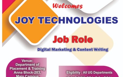 Job Fair by Joy Technologies Job Fair by Joy Technologies