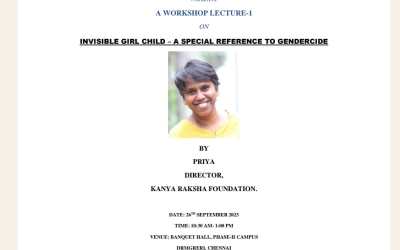Workshop Lecture -1 on Invisible Child – A Special Preference to Gendercide Workshop Lecture -1 on Invisible Child – A Special Preference to Gendercide