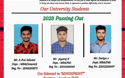 2023 Passing out Students got Placed in Mindsprint 2023 Passing out Students got Placed in Mindsprint