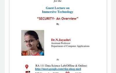 Guest Lecture on Security – An overview Guest Lecture on Security – An overview