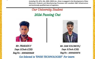 Placement of 2024 Passing Out Students in Enixs Technologies Placement of 2024 Passing Out Students in Enixs Technologies