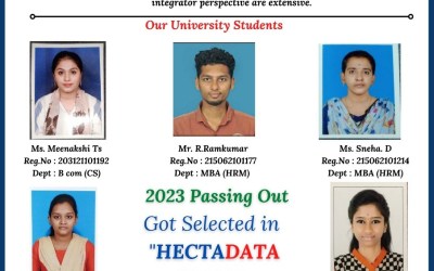Placement of 2023 passing out 16 students in Hectdata. Placement of 2023 passing out 16 students in Hectdata.