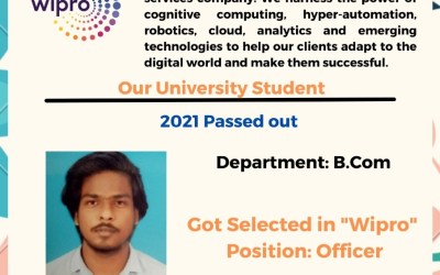 Placement of 2021 Passed out B. Com Student Placement of 2021 Passed out B. Com Student