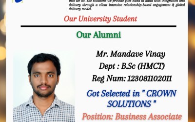 Placement Of Our Alumni Student At Crown Solution. Placement Of Our Alumni Student At Crown Solution.