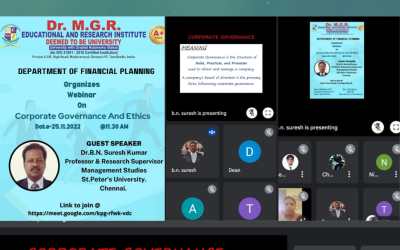 Webinar on Corporate Governance And Ethics Webinar on Corporate Governance And Ethics