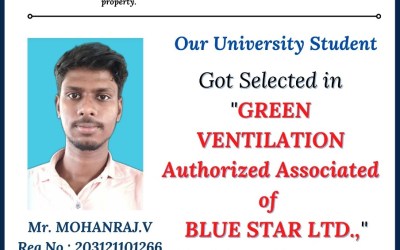 Placement of 2023 passing out B.Com student in Green Ventilation. Placement of 2023 passing out B.Com student in Green Ventilation.