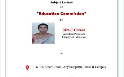 Subject Lecture on Education Commission Subject Lecture on Education Commission