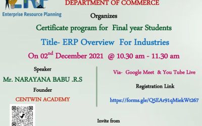 Certificate Program for Final Year Commerce Students Certificate Program for Final Year Commerce Students
