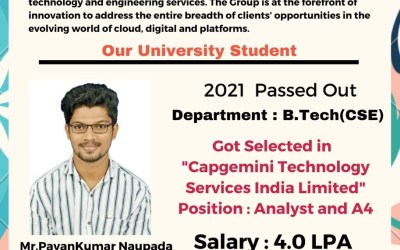 Placement of 2021 Passed out Student Placement of 2021 Passed out Student