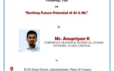 Technology Talk on Exciting Future on Potential of AI & ML Technology Talk on Exciting Future on Potential of AI & ML