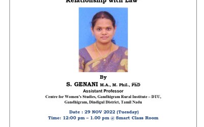 Special Lecture on “Social Structure and its Relationship with Law” Special Lecture on “Social Structure and its Relationship with Law”