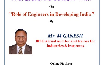 Professional Society Talk on The Role of Engineers in Developing India Professional Society Talk on The Role of Engineers in Developing India