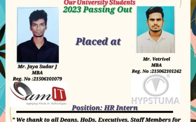 Placement Of 2023 Passing Out Our 2 MBA Students Placement Of 2023 Passing Out Our 2 MBA Students