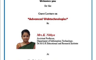 Guest Lecture on Advanced Web Technologies Guest Lecture on Advanced Web Technologies