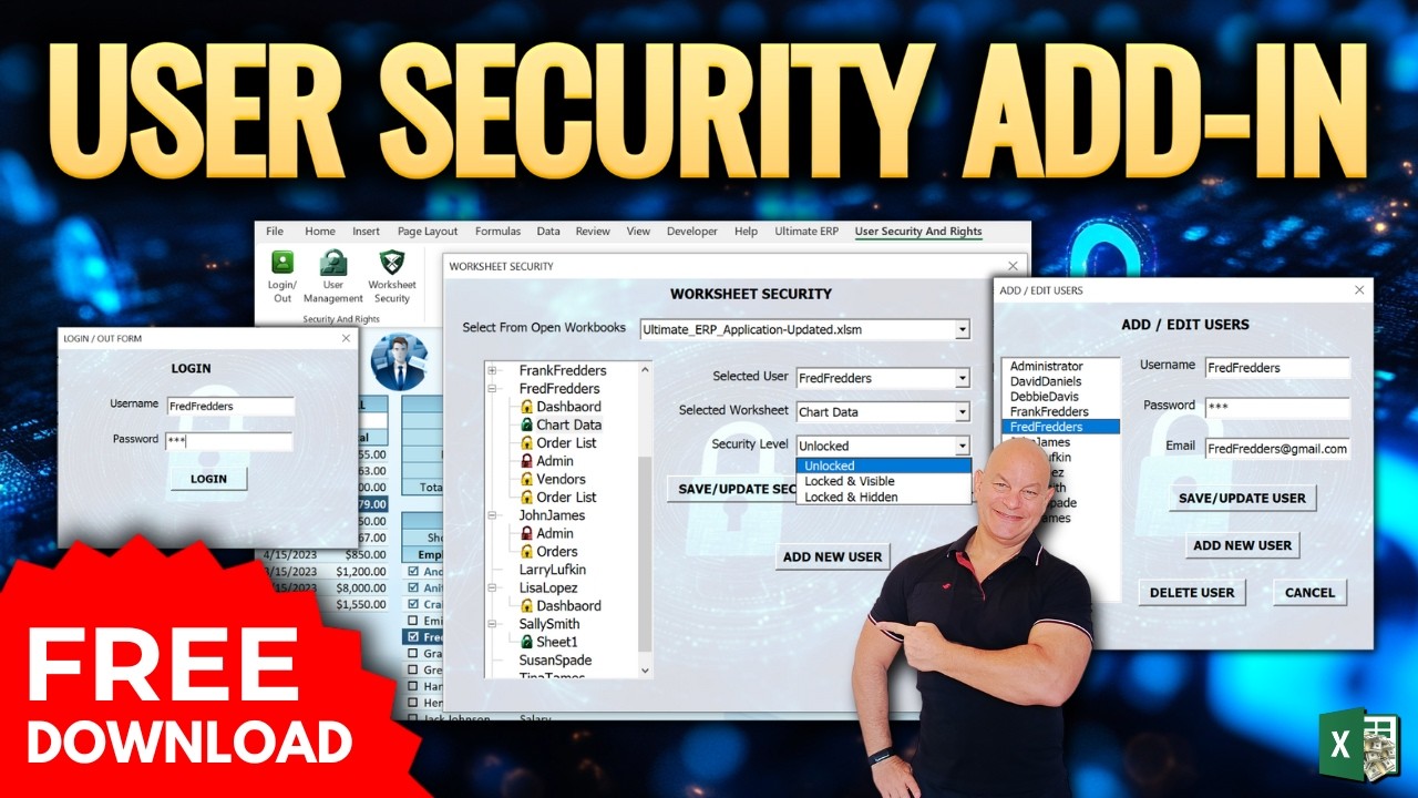 This Excel Add-in Solves User Security Issues PERMANENTLY + FREE DOWNLOAD This Excel Add-in Solves User Security Issues PERMANENTLY + FREE DOWNLOAD