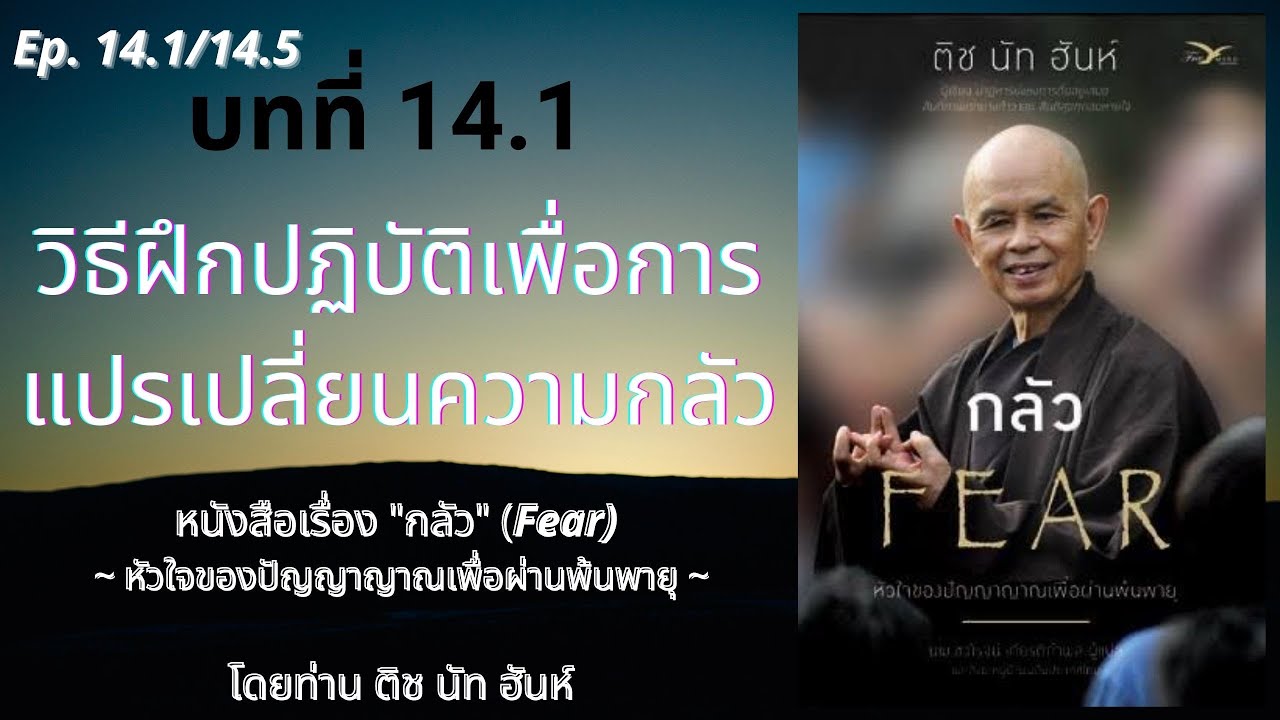 หนังสือเสียง (บทที่ 14: 14.1/14.5) เรื่อง กลัว | Fear โดย ท่านติช นัท ฮันห์ Thich Nhat Hanh หนังสือเสียง (บทที่ 14: 14.1/14.5) เรื่อง กลัว | Fear โดย ท่านติช นัท ฮันห์ Thich Nhat Hanh