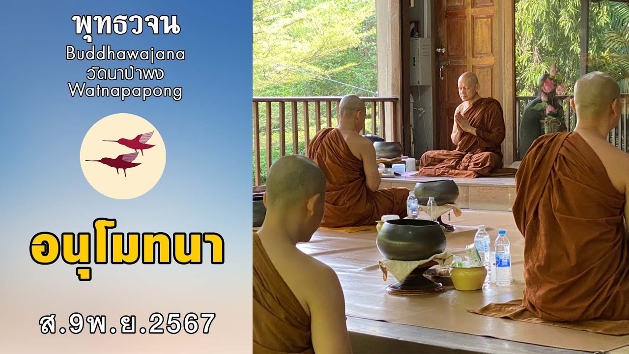 พุทธวจนเรียล Buddhawajana Real ” พิจารณาอาหารและอนุโมทนา ” (ส.9 พ.ย.2567) พุทธวจนเรียล Buddhawajana Real ” พิจารณาอาหารและอนุโมทนา ” (ส.9 พ.ย.2567)