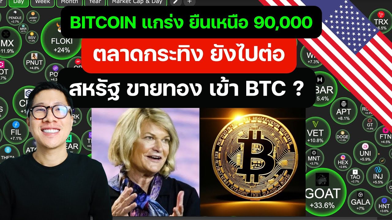 (ข่าว) BITCOIN แกร่ง ยืนเหนือ 90,000 สหรัฐ จะเข้า BITCOIN ?? (ข่าว) BITCOIN แกร่ง ยืนเหนือ 90,000 สหรัฐ จะเข้า BITCOIN ??