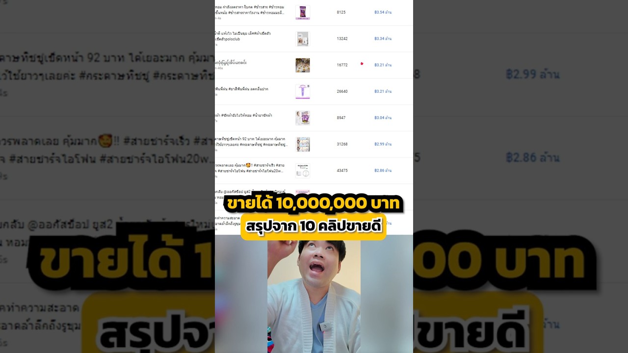 สรุปเทคนิคจาก 10 คลิป ขายรวมกันได้ 10,000,000 บาท #การตลาดออนไลน์ #หาเงินออนไลน์ #นายหน้าtiktokshop สรุปเทคนิคจาก 10 คลิป ขายรวมกันได้ 10,000,000 บาท #การตลาดออนไลน์ #หาเงินออนไลน์ #นายหน้าtiktokshop